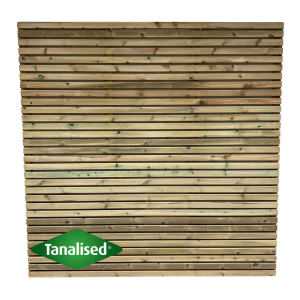 Deluxe Contemporary Slatted Fence Panels