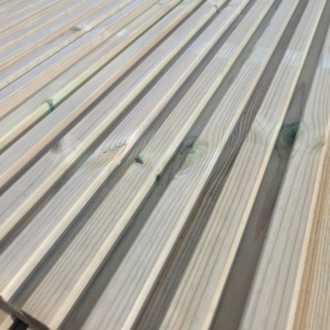 Pressure Treated Redwood Shadow Gap Cladding
