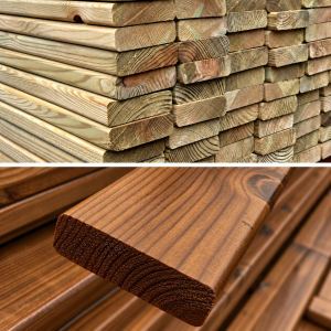 ( 3 x 1 ) 19mm x 69mm 4RC Rounded Fencing Slats