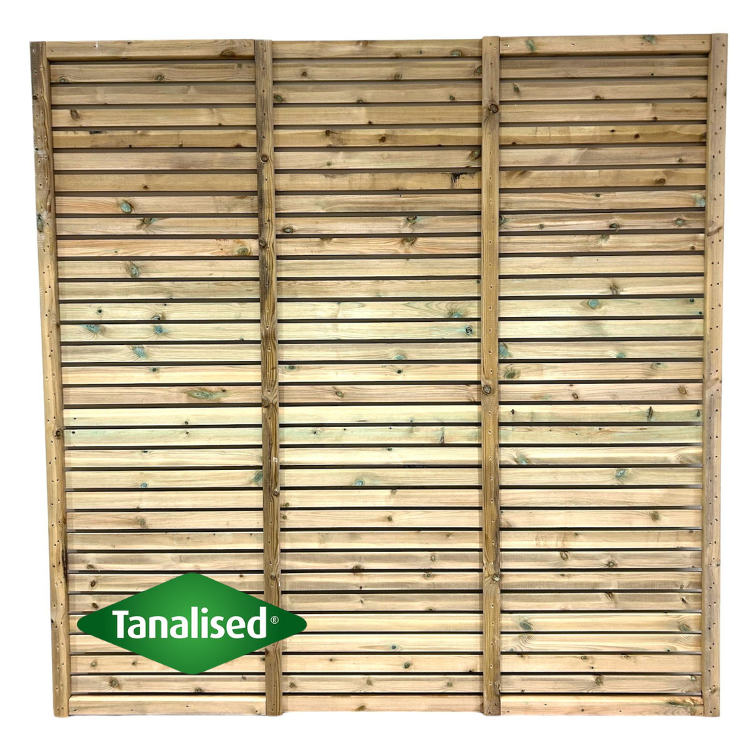 Deluxe Contemporary Slatted Fence Panels - Image 4