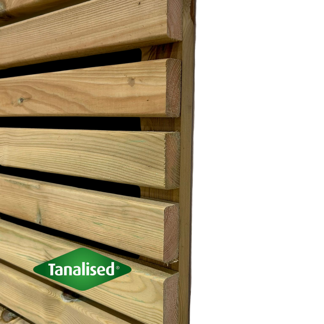 Deluxe Contemporary Slatted Fence Panels - Image 3