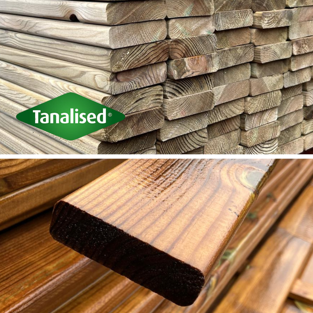 19mm x 69mm Rounded Fencing Slats