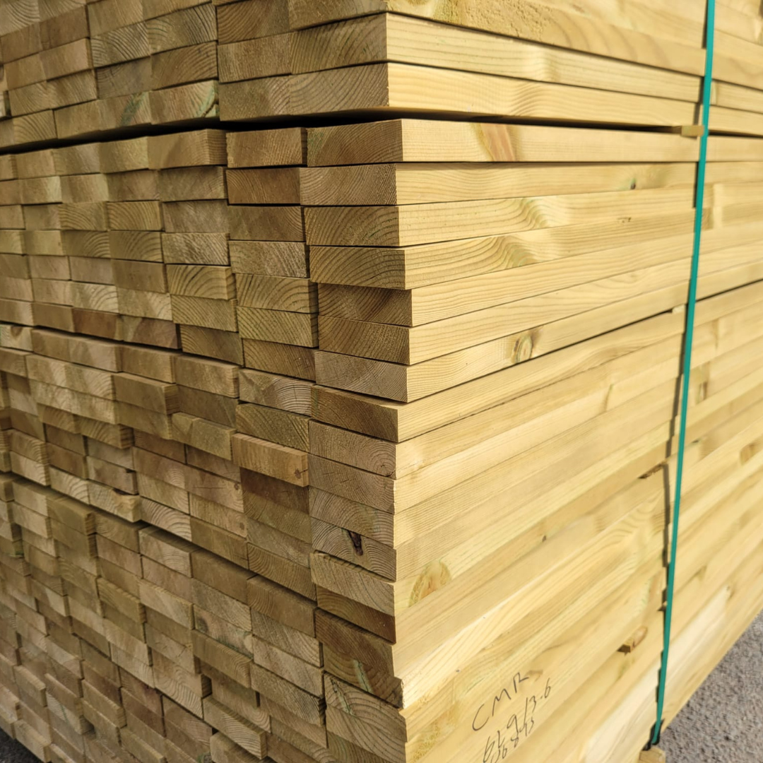 (20x70) 3x1 x 3600mm Treated Planed All Round - Image 2