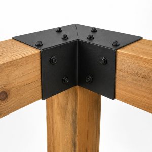 Progola Internal Corner Brackets x4 (Suitable For: 4in / 100mm Post)