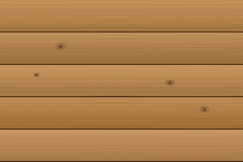 Close-up of pressure-treated redwood cladding showing natural grain and knots